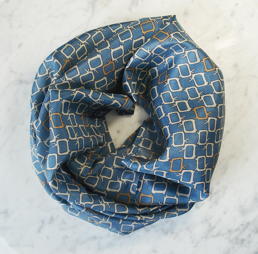 Foulard en soie 85, snood imprimé Meilleur Ami Paris